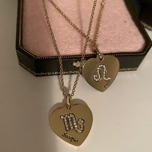 Juicy couture Scorpio heart necklace